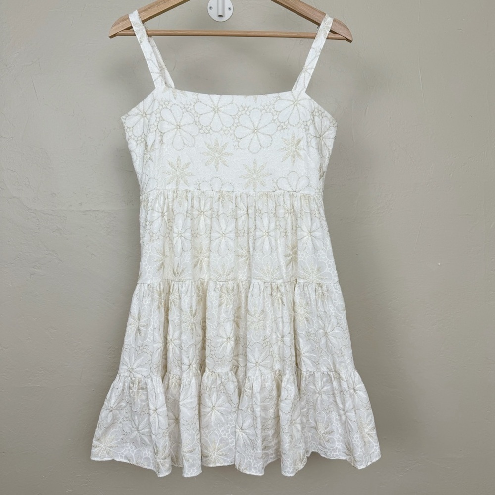 LIKELY Mayella Embroidered Babydoll Dress